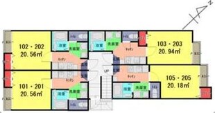 ソラーレ春日部の物件間取画像